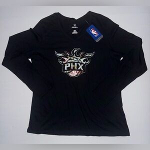 Phoenix Suns V-Neck Long Sleeve T-Shirt